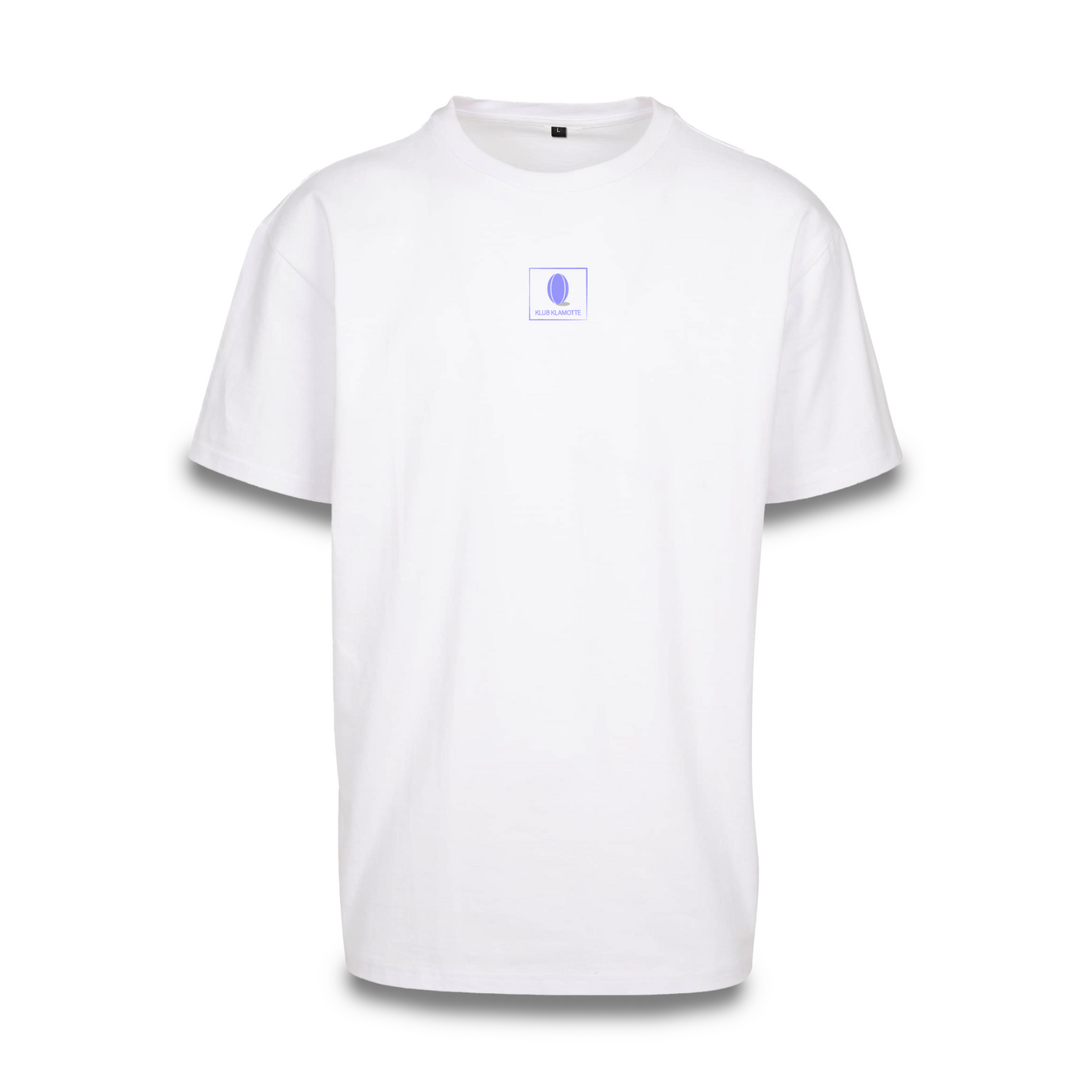 Mockup der Vorderansicht des weißen Klub Print Tee