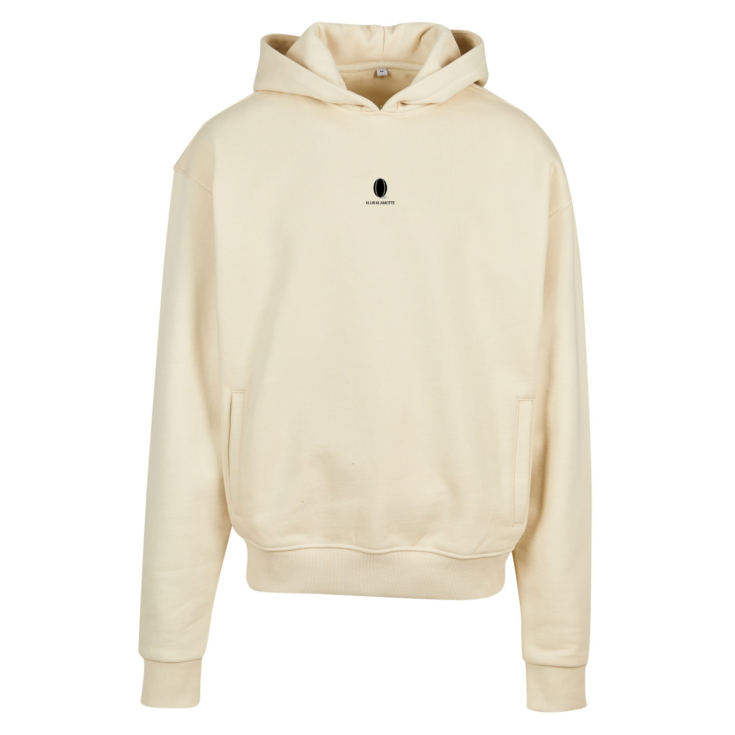 Alt-Text
Mockup der Vorderansicht des sandfarbenen Slow Sunday Rugby Club Hoodies