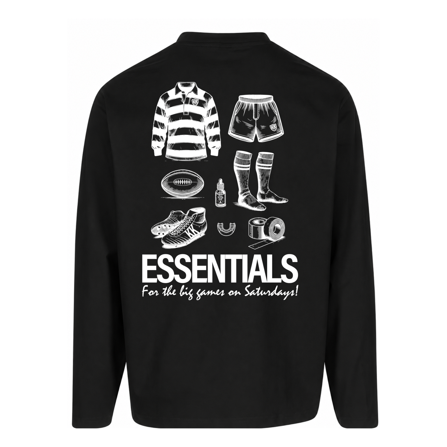 The Essentials Longsleeve | Black