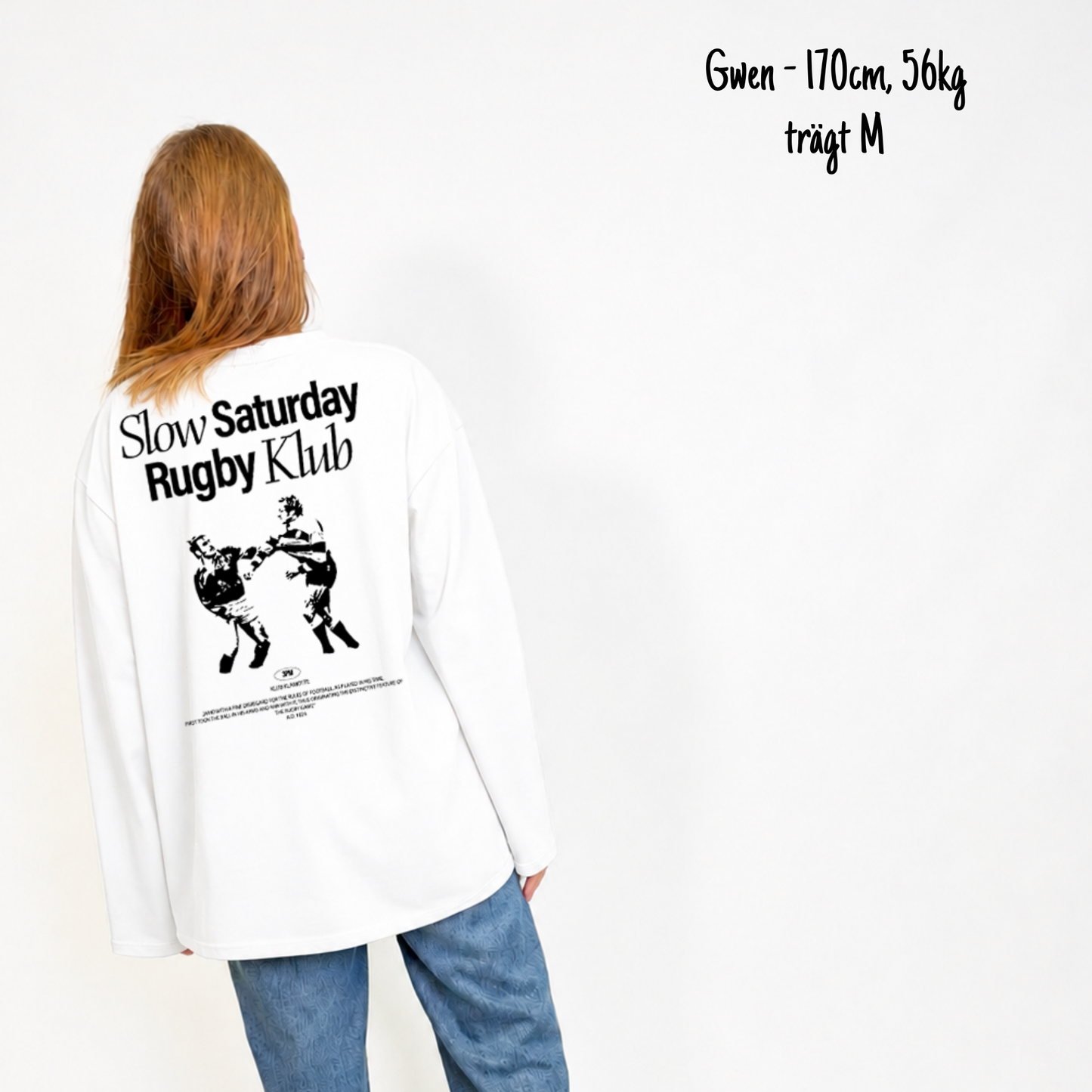 The Slow Saturday Rugby Klub Longsleeve | White