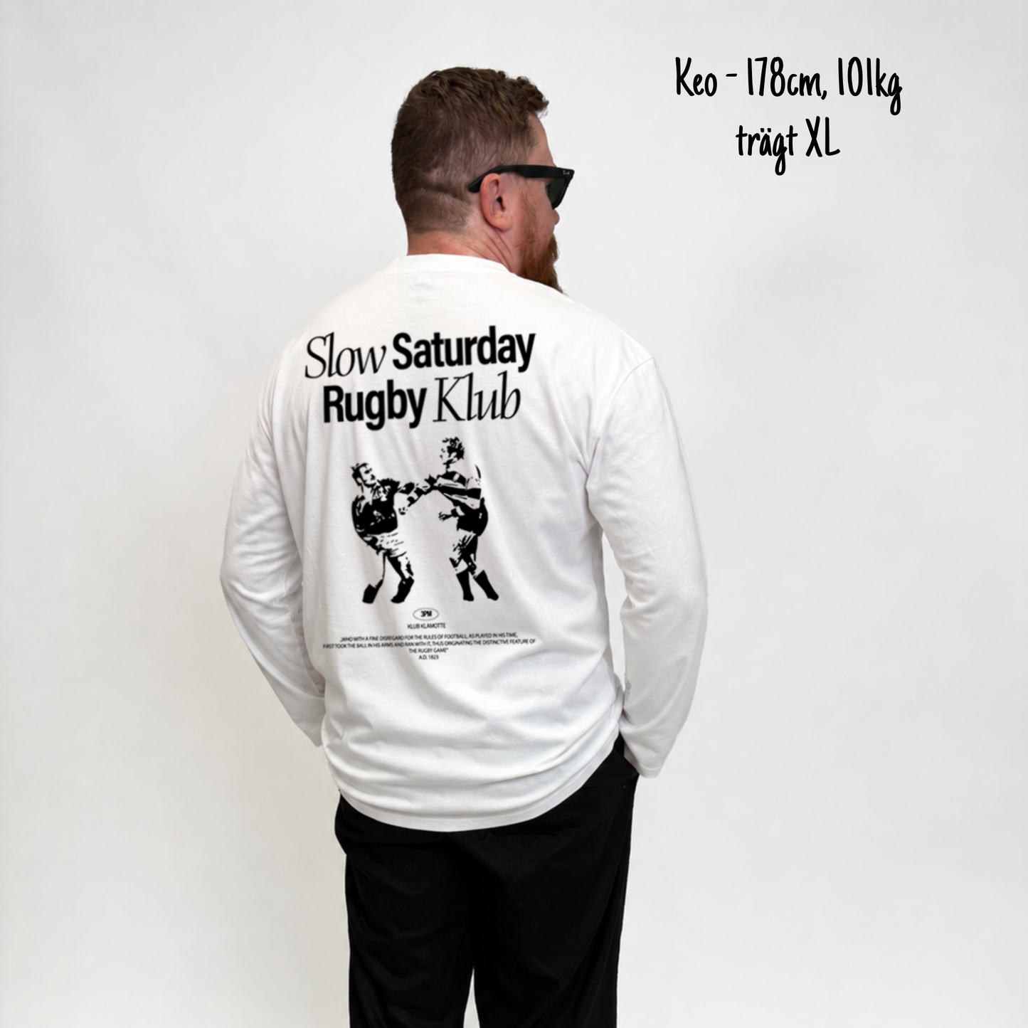 The Slow Saturday Rugby Klub Longsleeve | White