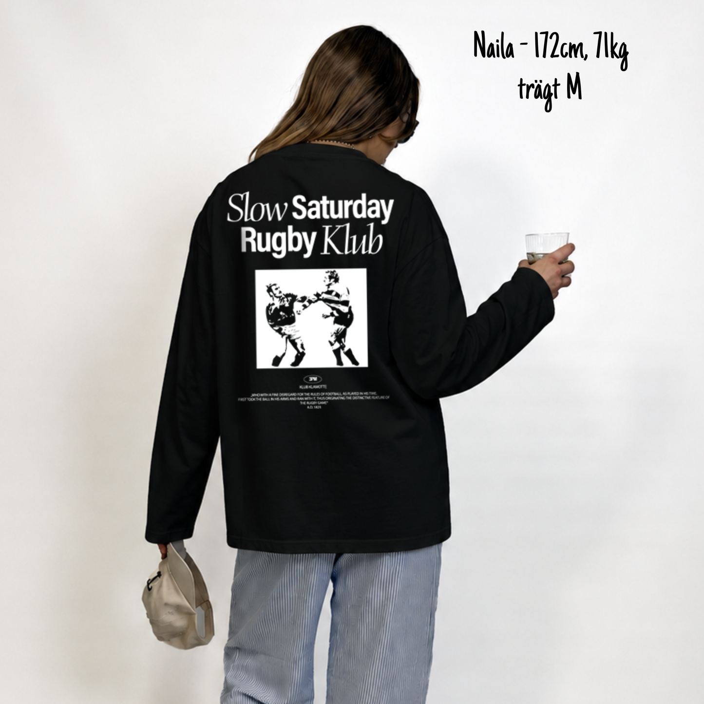 The Slow Saturday Rugby Klub Longsleeve | Black